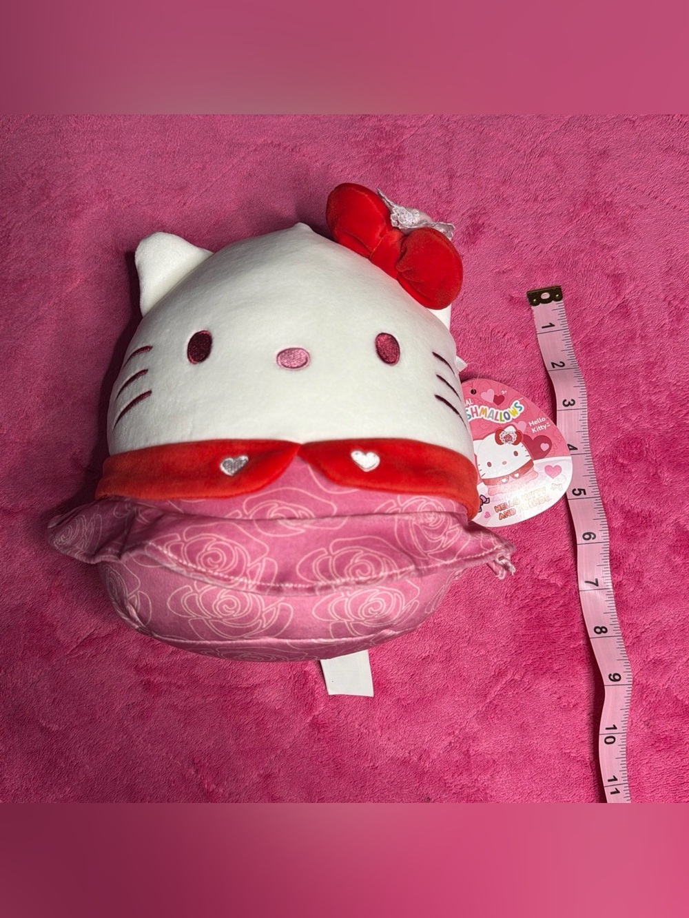 Hello Kitty Pink & White Plush Tagged Collectible